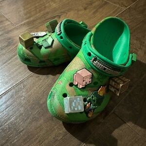 Kids Minecraft Crocs- Green